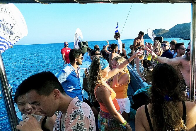 Boat Party with Swimming Stop Experience in Mykonos - Inflatables and Snorkeling Gear: How to Make the Water Stop Better
