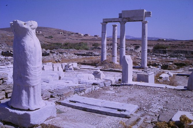 DELOS, the island of god Apollo - Entering the Delos theater district: mosaics, cisterns, and colonnades