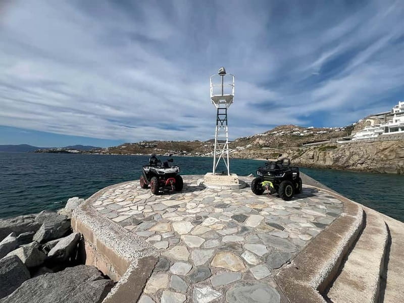 Explore Mykonos Island with a 650cc ATV / QUAD Tour - Stop 2: Armenistis Lighthouse for North-West Views