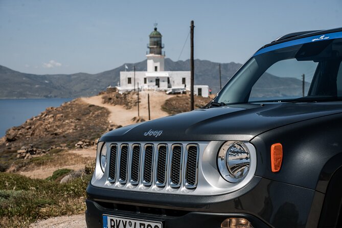 Explore Mykonos with local guide and Jeep Renegade Private Tour - Stop 2: Agios Ioannis Beach for classic Mykonos angles