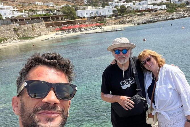 Explore Mykonos with local guide and Jeep Renegade Private Tour - Stop 5: Ftelia Beach for wind, a private church, and ancient traces