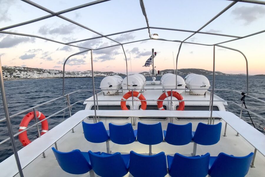 From Mykonos Cruise Port: Delos Guided Tour - Getting there from Mykonos: the SeaBus-to-Delos flow that matters