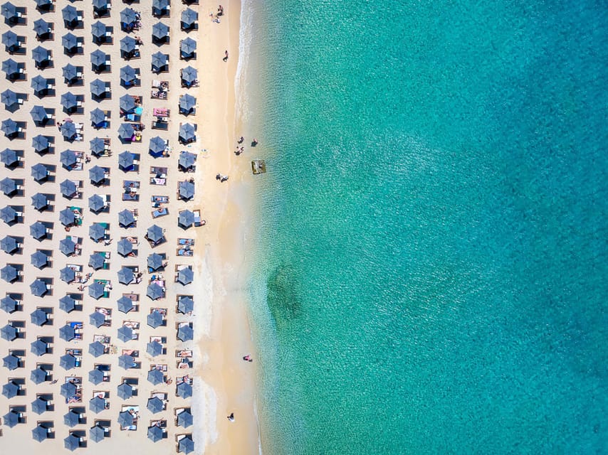 From Mykonos Cruise Port: Old Town Visit and Beach Getaway - Elia Beach: swimming, snorkelling time, and how to make the most of 3 hours