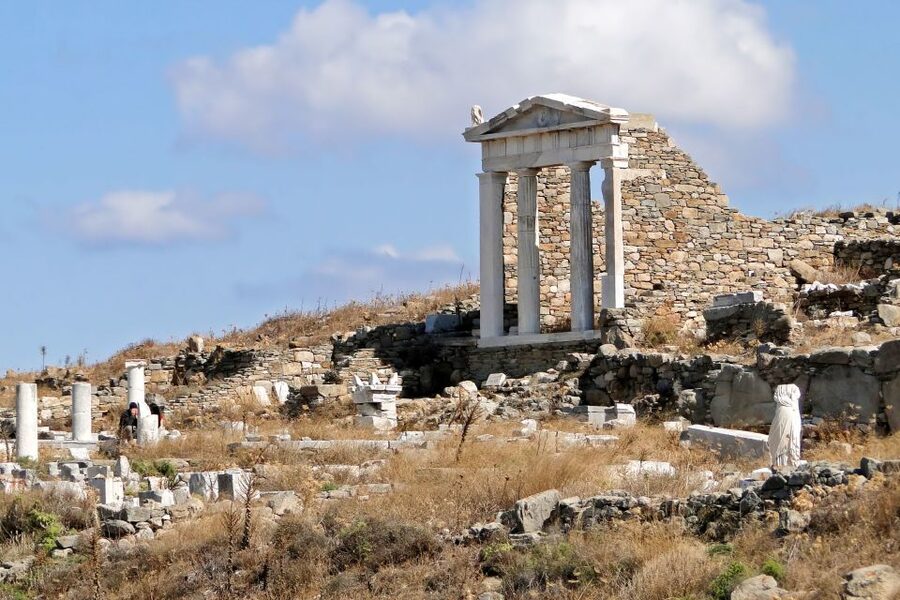 From Mykonos: Delos Archaeological Site Guided Evening Tour - More Than One Landmark: Theater, Streets, and the Big Sanctuary Walk