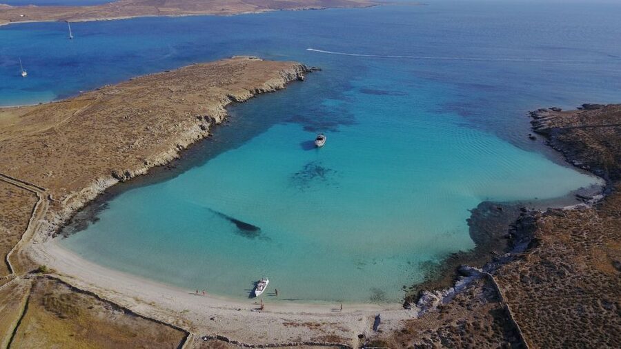 From Ornos: Private Cruise Mykonos to Delos & Rhenia Island - Delos Island: UNESCO Ruins and the Poseidon–Leto Myth