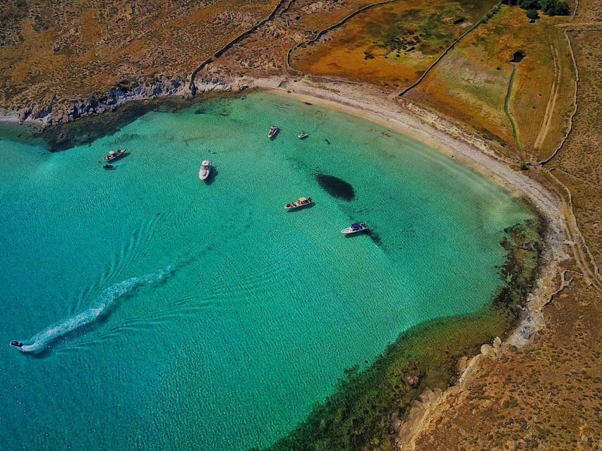 From Ornos: Private Cruise Mykonos to Delos & Rhenia Island - On-Board Comfort: Drinks, Snacks, Towels, Wi‑Fi, and Snorkel Gear