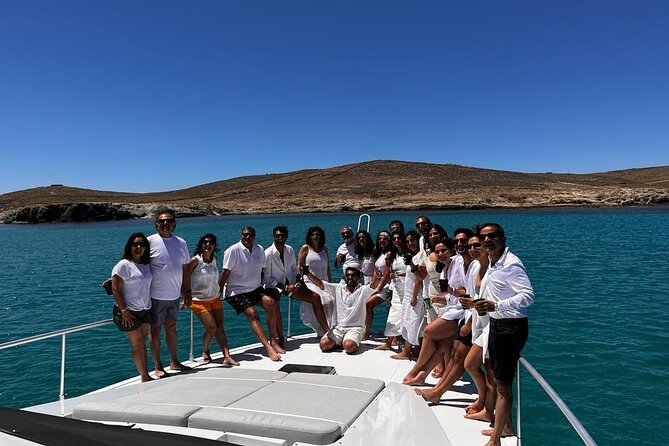 Full Day Private Yacht Cruise in Mykonos on a Ferretti Altura 52s - Cruising around Mykonos with skipper and co-skipper aboard