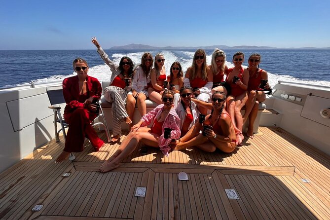 Full Day Private Yacht Cruise in Mykonos on a Ferretti Altura 52s - Food and drinks onboard: beer, wine, and a Mykonian platter