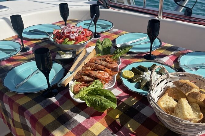 Luxury Catamaran Semi private cruise with meals & drinks and transportation. - Delos from the water: what you’ll see (and what you won’t)