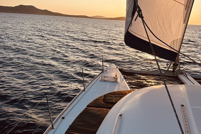 Morning and Sunset Cruise with Meal and Transport Included - Ornos stop: a quick launch point with time for settling in
