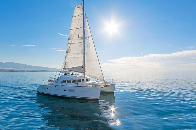 Mykonos Catamaran Cruise with Meal Drinks and Sup - Sailing Past Mykonos Views Before Delos