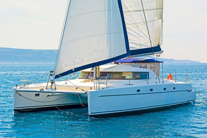 Mykonos Catamaran Delos Rhenia Cruise with Lunch and Transfer - The half-day Delos-to-Rhenia route: what it feels like