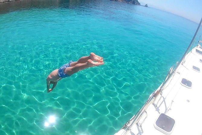 Mykonos Catamaran Full Day Private Cruise, 8-flavor Meal & Drinks - The first sailing hour: calm start, Aegean views, and a real break