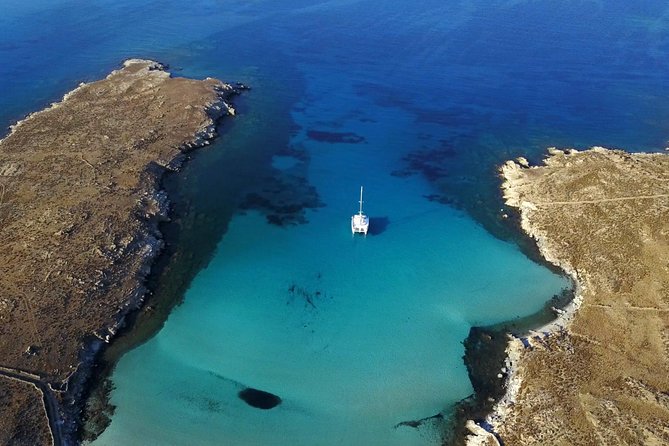 Mykonos Catamaran Full Day Private Cruise, 8-flavor Meal & Drinks - Lunch and dinner onboard: the 8-flavor meal plus unlimited drinks