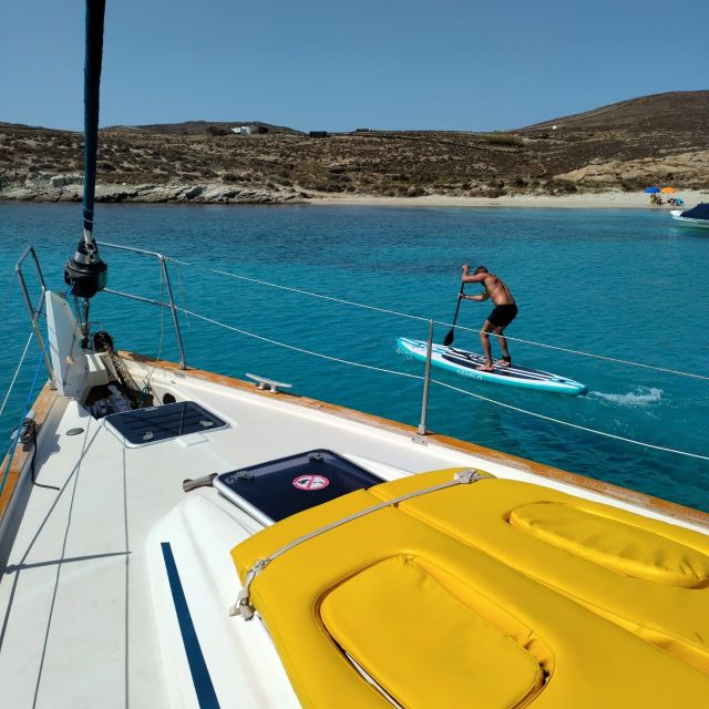 Mykonos: Delos and Rhenia Cruise with Swim and Greek Meal - Passing Delos: UNESCO vibes without the long ruins grind
