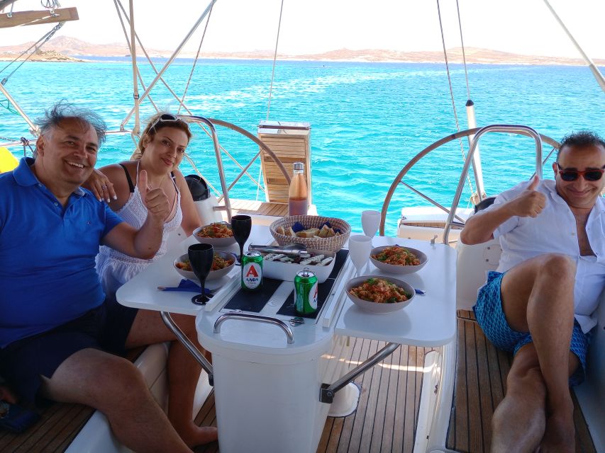 Mykonos: Delos and Rhenia Cruise with Swim and Greek Meal - What the day feels like in real life (wind, boarding, and pacing)
