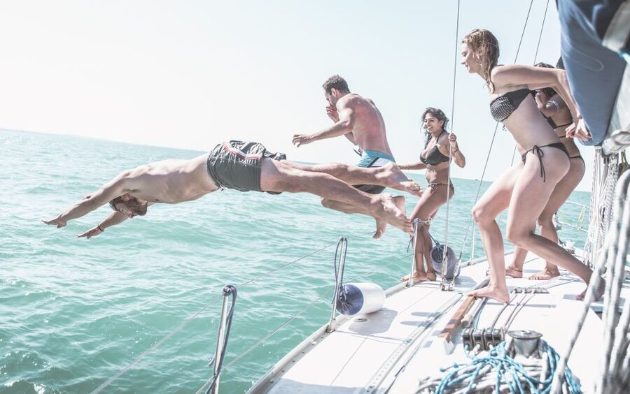 Mykonos: Delos and Rhenia Full-Day Sailing Cruise with Meal - Rhenia: where the Aegean turns into swim-and-forget