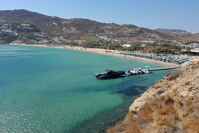 Mykonos Discovery : Half or Full Day Private Tour - First stop: that smooth-pebble beach (not sand, not fake)
