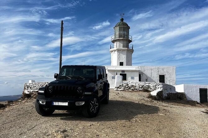Mykonos Exploration : Private Jeep Tour with a local - Starting at Armenistis Lighthouse for Wide Aegean Views