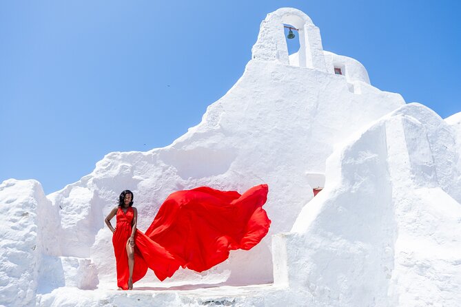 Mykonos: Flying Dress Photoshoot - Key moments worth showing up for
