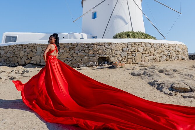 Mykonos: Flying Dress Photoshoot - What the private session feels like (and how you’ll be guided)