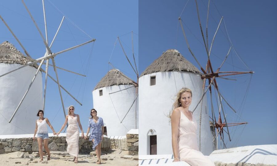 Mykonos: Guided City Walking Tour with Photoshoot - Narrow streets, white-and-blue houses, and the story behind them