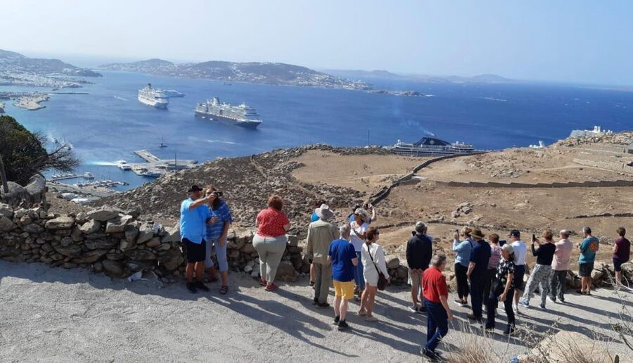 Mykonos: Guided Highlights Tour - Kalafatis Beach photo stop: short, scenic, and useful