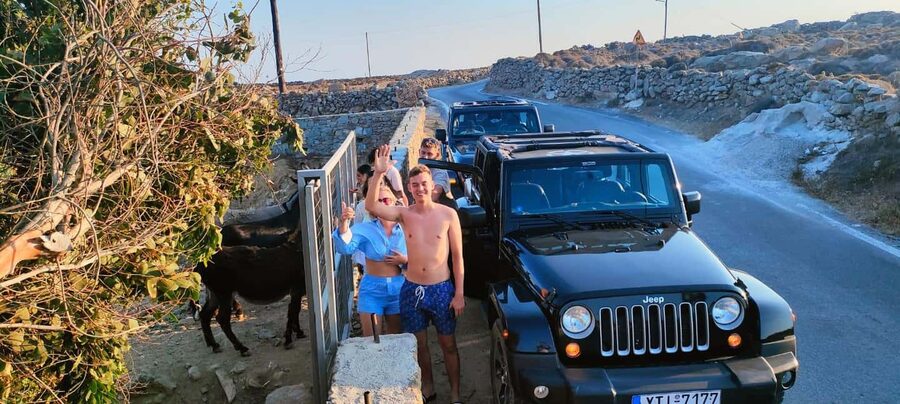 Mykonos: Private Jeep Tour with Myrsini beach and Ano Mera - Ano Mera vs Beach Bars: How to Choose Your Ending
