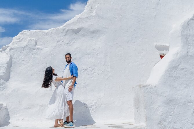 Mykonos Private Photoshoot - Hidden Photospots and Sunset Color: Picking the Right Time