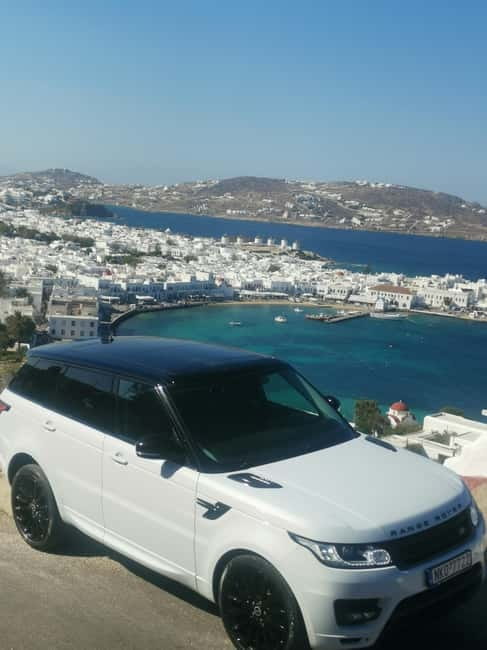 Mykonos: Private Tour with Range Rover - Mykonos Town icons: windmills, Little Venice, and Paraportiani