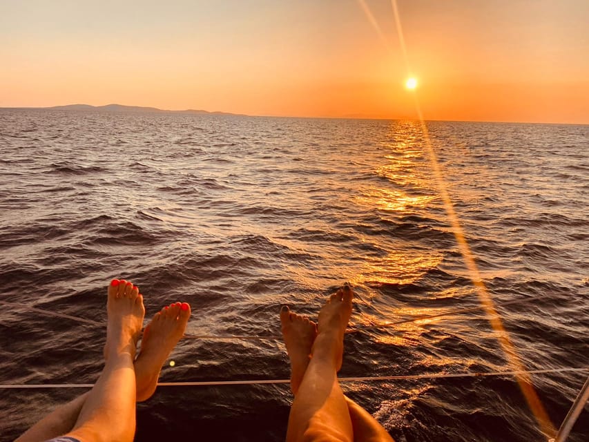 Mykonos: Rhenia Island Sunset Cruise with Transfer and Meal - The 5-hour rhythm: pickup, sail time, island play, sunset, return