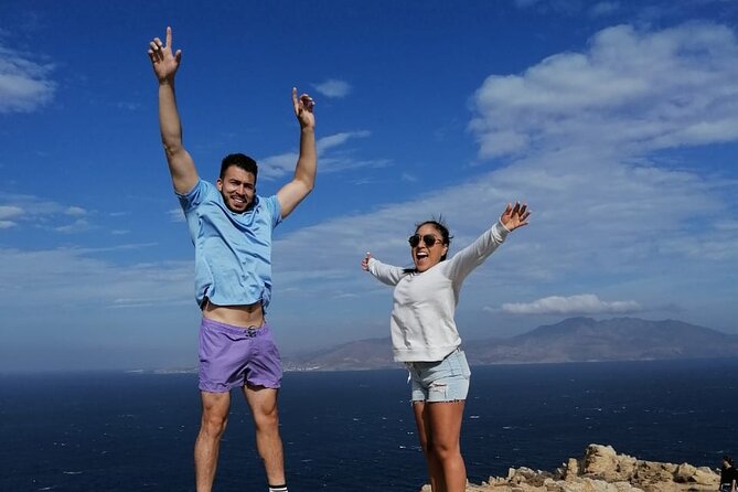 Mykonos Wild Experience Tour - Fokos Beach: calm water, clear blue tones, and a quieter shoreline