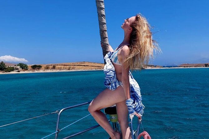 Private sailing cruise-Mykonos Southern Beach Hopping withLunch - What you’re really buying on this 6-hour Mykonos cruise