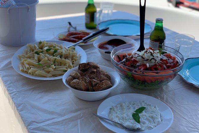 Private Sunset Cruise Including Meals And Drinks - Mykonos to Baos: sail by the pirate-island vibe
