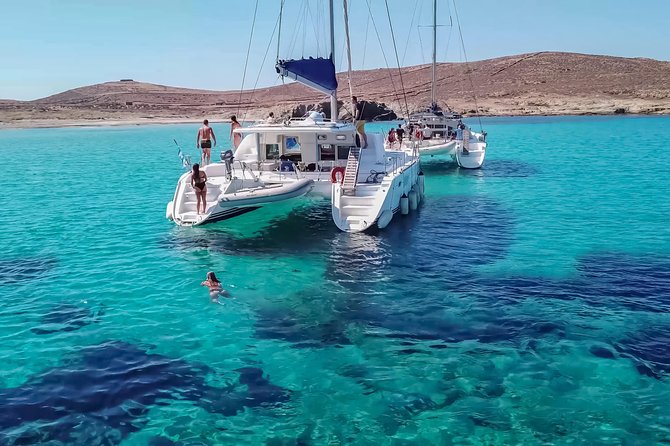 Private Sunset Cruise Including Meals And Drinks - Rhenia (Rineia) cove: where the swim and snorkel happen