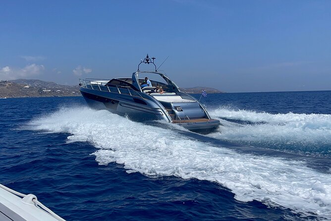 Rent a Yacht at Mykonos Princess V55 - What’s included onboard: open bar, meals, and the comfort extras