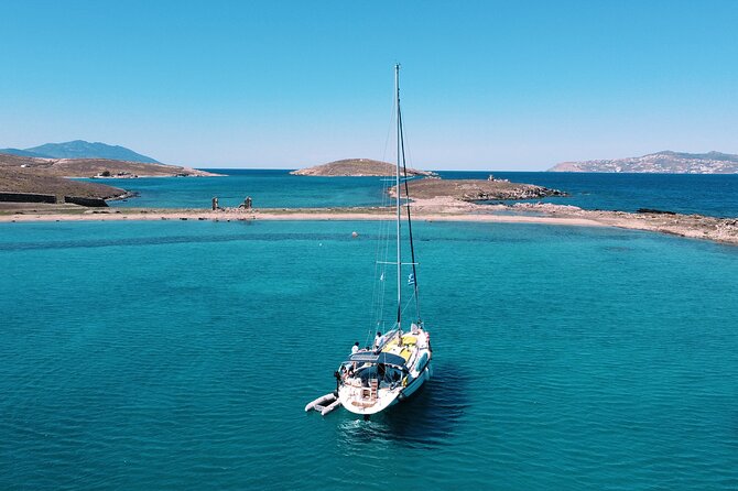 Small group,pass by Delos,swim in Rhenia,snap LVenice, free trans - Delos from the water: what you see and what you might not