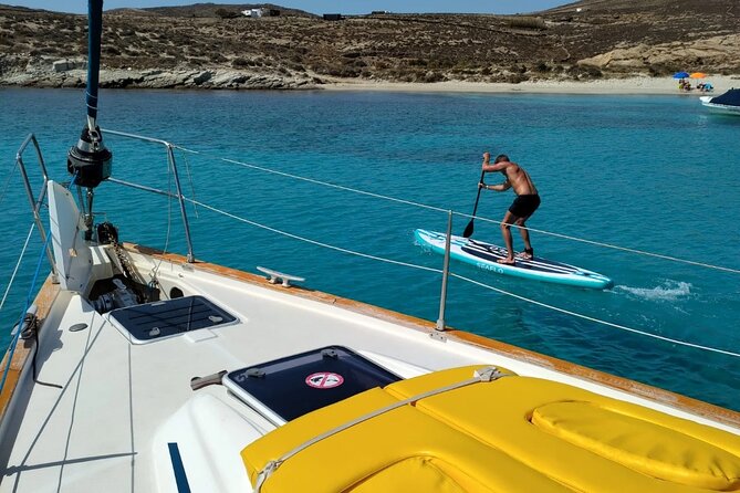 Small group,pass by Delos,swim in Rhenia,snap LVenice, free trans - Weather reality: windy seas, cold water, and reroutes