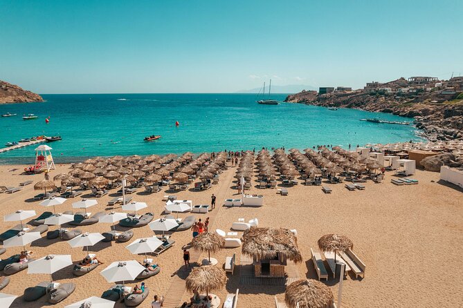 Super Paradise Beach Mykonos Seaside Sunbed (2nd row) - Meeting at Thalas Tavern & Beach: Where Your Day Starts