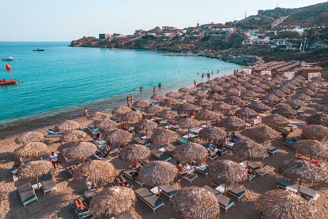 Super Paradise Beach Mykonos Seaside Sunbed (3rd & 4th row) - Thalas Tavern & Beach: what your day starts like